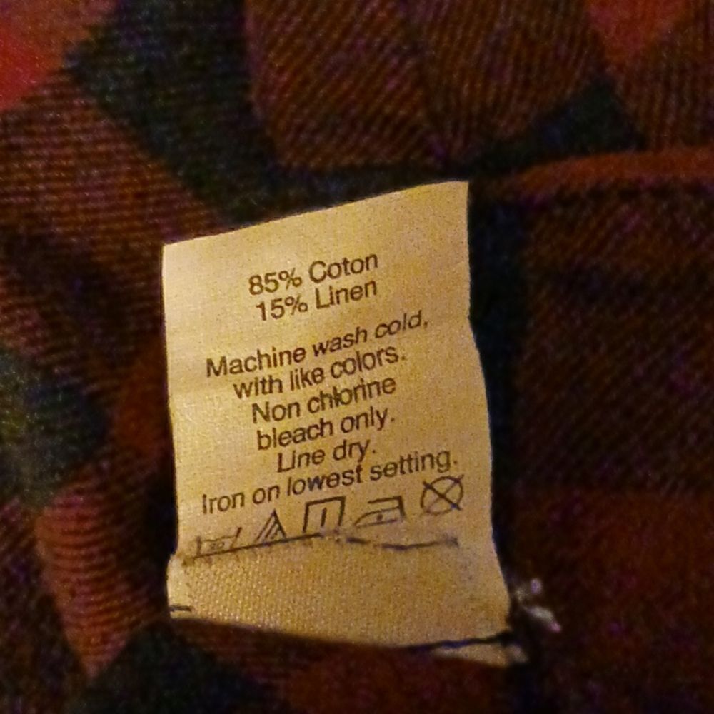 Madewell Peplum Checked Cotton Linen Button Down Shirt - Picture 13 of 13